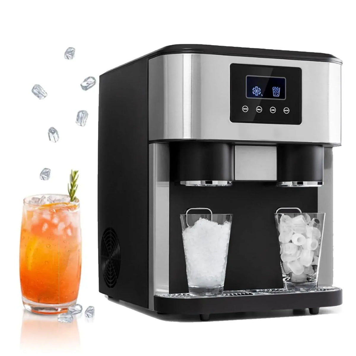 Machine à glaçons, 1,8 L, portable, restaurant, camping, Les Piscines Et Les Camping-Cars, 18 Kg En 24 H