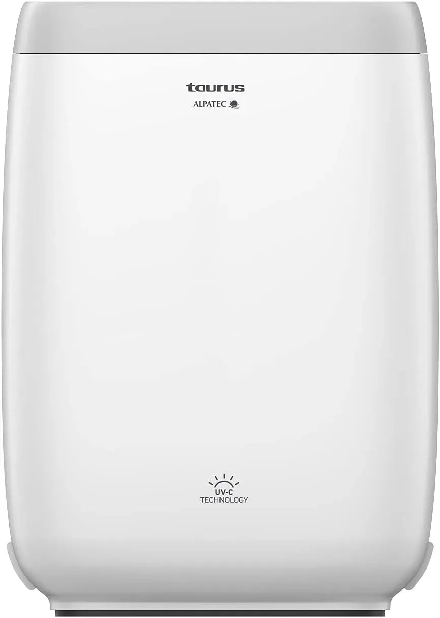 Taurus 350m3/h Purificateur d'air, 35 W, 350 m³/h, minuteur, Wi-Fi, silencieux, contrôle par APP, 2 lampes UV-C, 80m², 4 vitesses, filtre HEPA, CADR