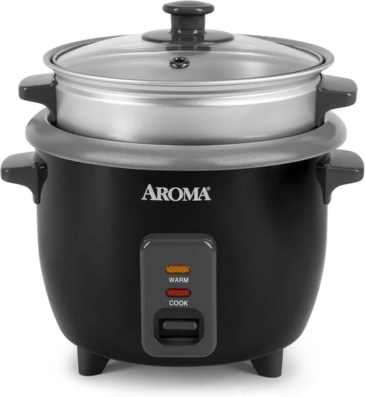 ARC-363-1NGB riz/6 Cuiseur, 6 tasses, vapeur, argenté, pour riz/6 tasses Argenté, Aroma