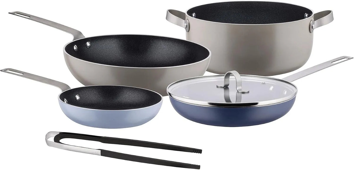 Ustensile de cuisson, Alessi GIA100S5, revêtement antiadhésif, acier inoxydable