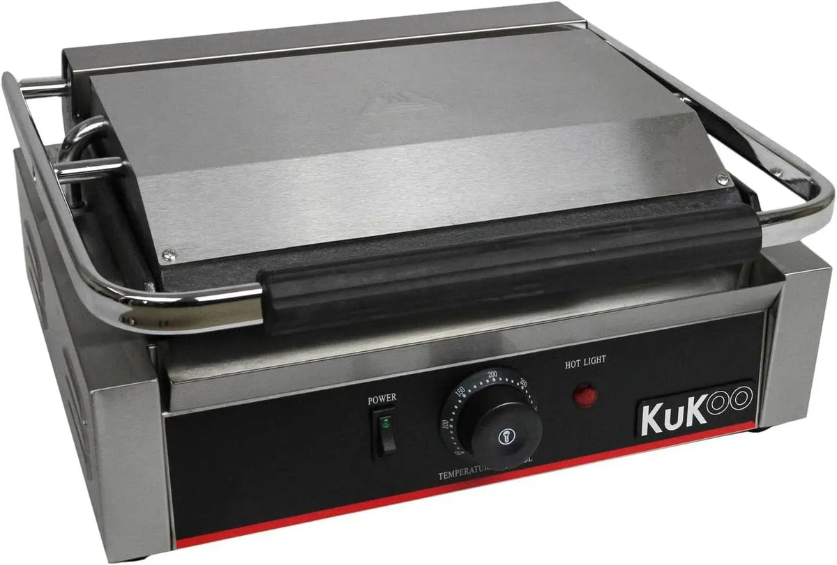Grille-pain, professionnel, appareil électrique grille-pain, KuKoo Presse à panini rainurée/plate rainurée