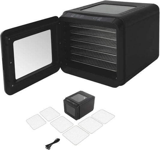 Pour boulangeries et magasins de fruits secs, pour Déshydrateur automatique, Déshydrateur de fruits à 6 grilles, 400 W, Déshydrateur alimentaire avec