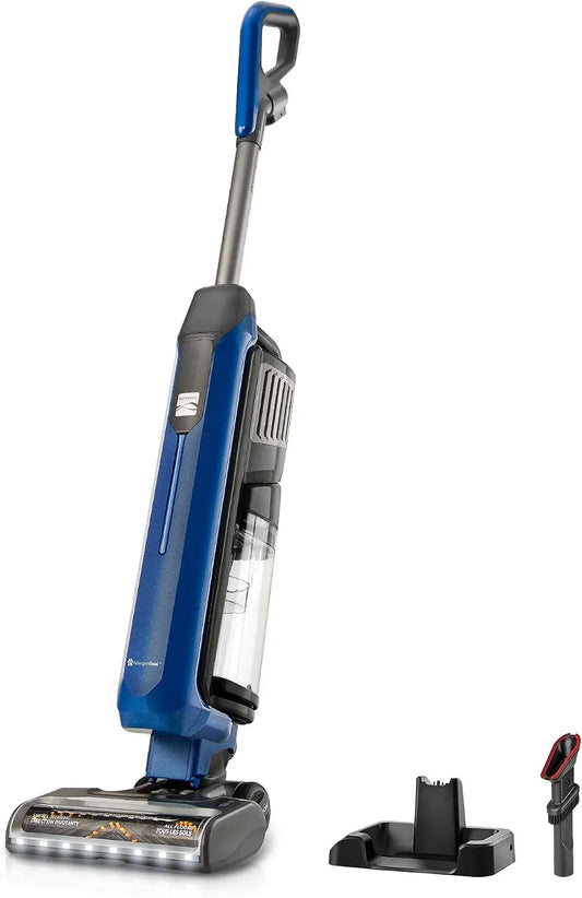 Aspirateur, Kenmore CU5001, bleu, filtre HEPA et écran LED pour tapis