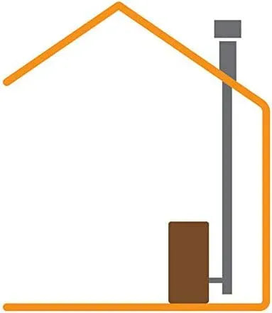 Ustensile de cuisson, acier inoxydable, ustensile de cuisine, Kit de fumée pour poêles à granulés diamètre 100 mm en acier inoxydable
