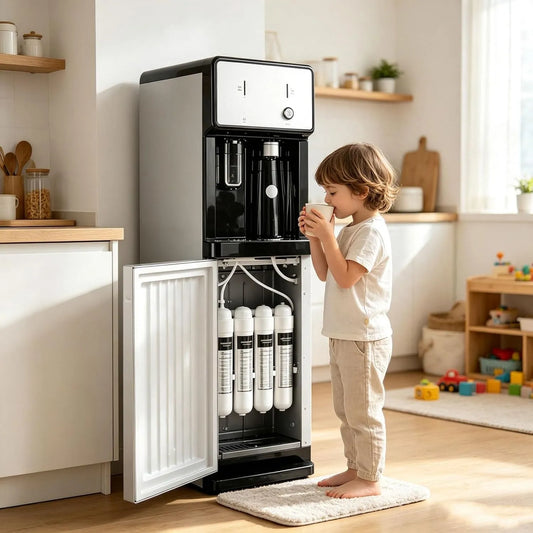 Chaud Froid, Purification 4 Étages, Fontaine à Eau Raccordée Réseau