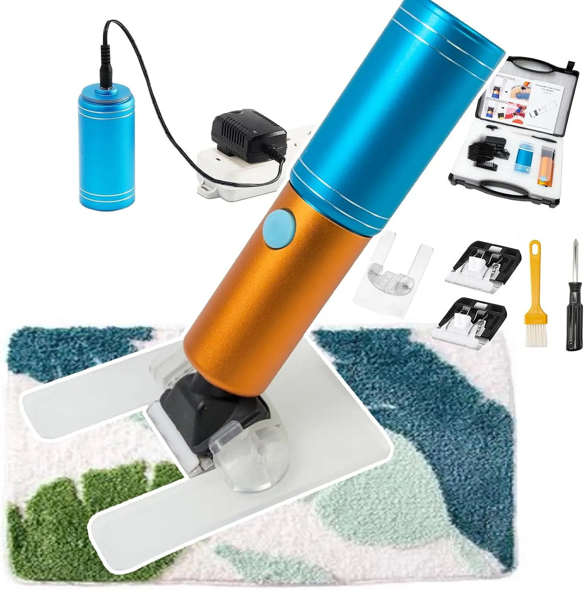 Rasoir, Tapis, 200 W, sans fil, pour Nettoyer Les Tapis Faits à La Main Et TouffetéS