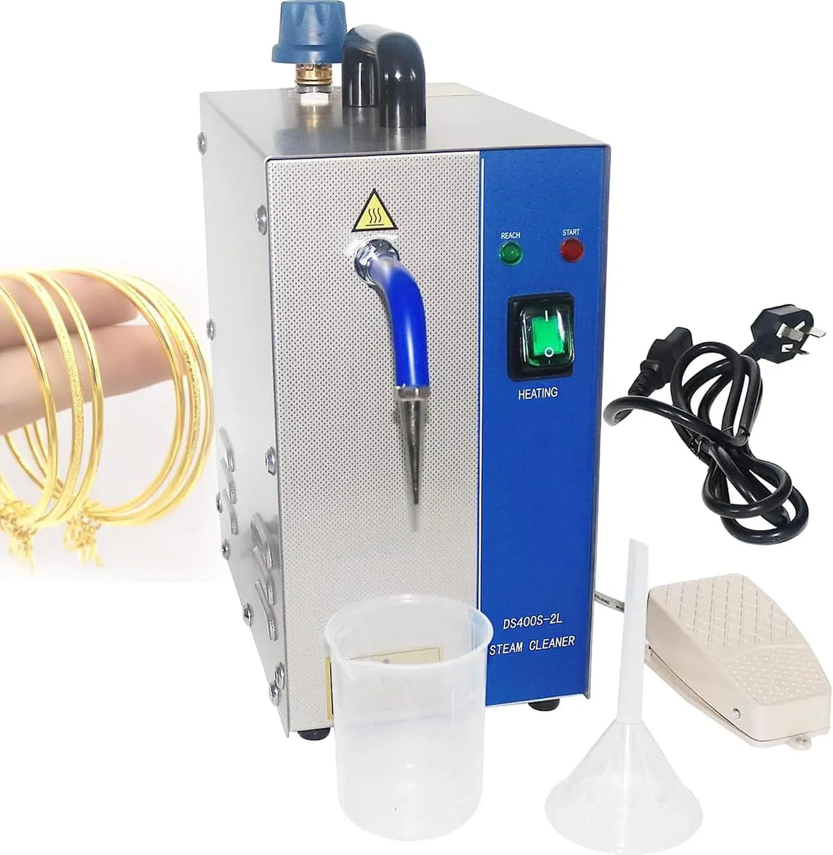 Nettoyeur vapeur W 2, 4 L, 1300 W, 2200 W, professionnel, acier inoxydable