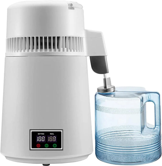 Distillateur d'eau, distillateur d'eau Pure de 4 L avec Double Affichage de température, Fabricant d'eau distillée de 1,1 Gal, distillateur d'eau de