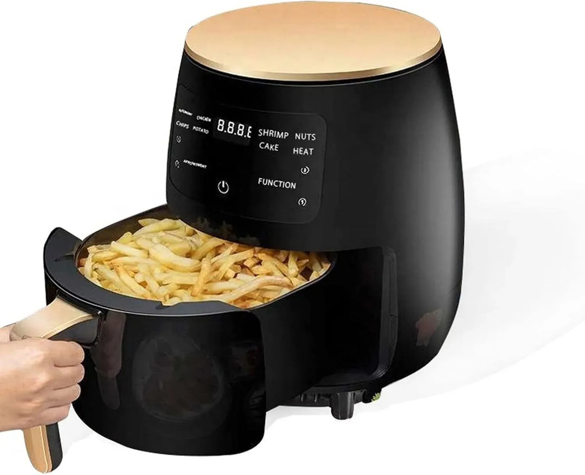 Friteuse à air chaud, 4,5 L, professionnel, noir, appareil de cuisine professionnel, multicuiseur de cuisine professionnel de 4,5 L, taille : US