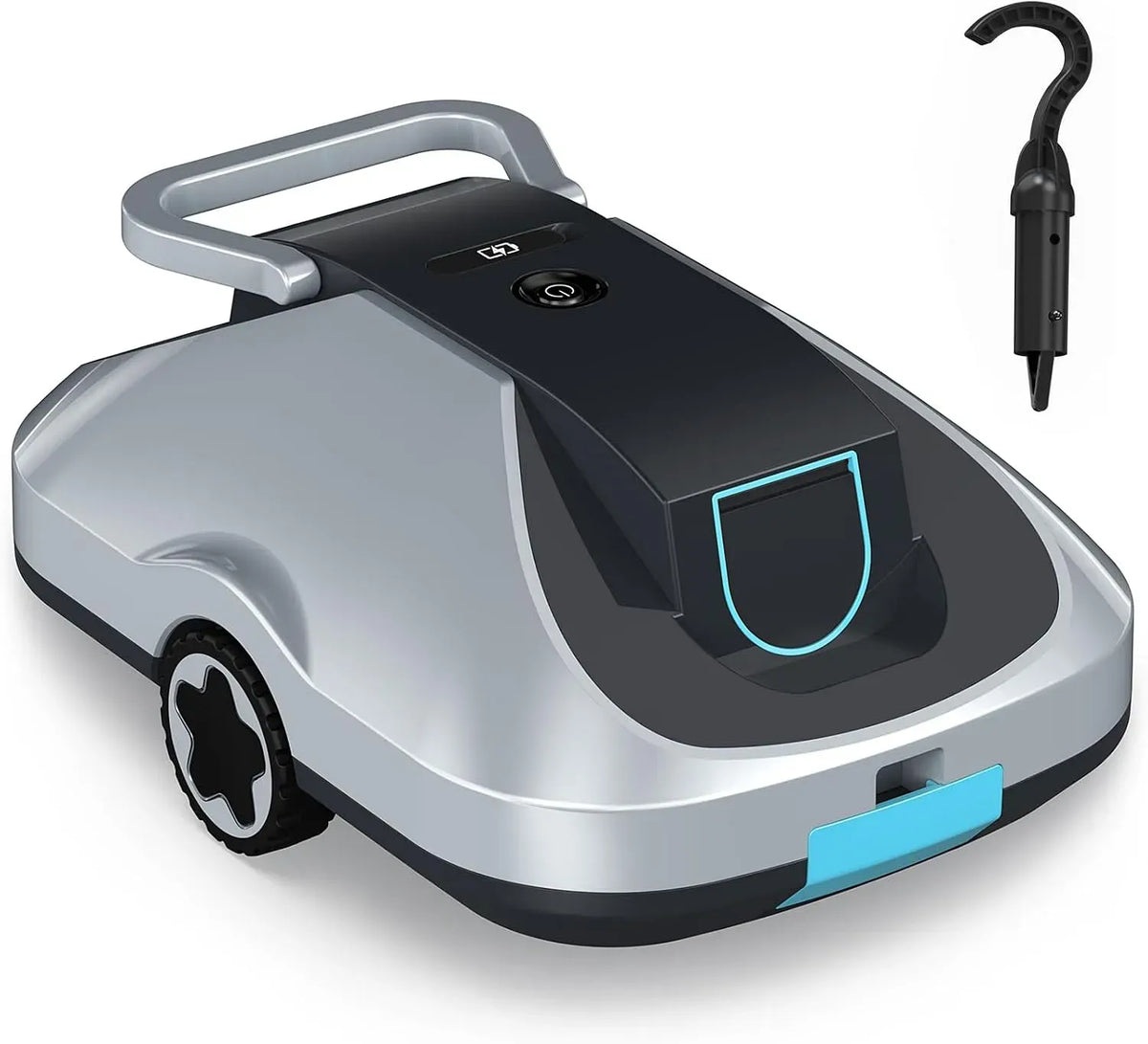 Robot aspirateur 200Min, portable, Compact et Portable pour Piscines Hors Sol 232 m², d'Autonomie