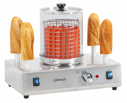 CMH4 Machine à hot, fonction chauffante, Machine à hot dog 4 plots chauffants