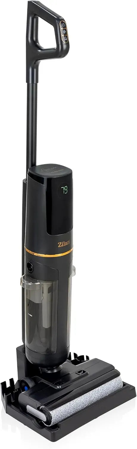 Aspirateur, noir, appareil électrique d'aspiration, sans fil, Zilan Aspirateur Laveur sans Fil