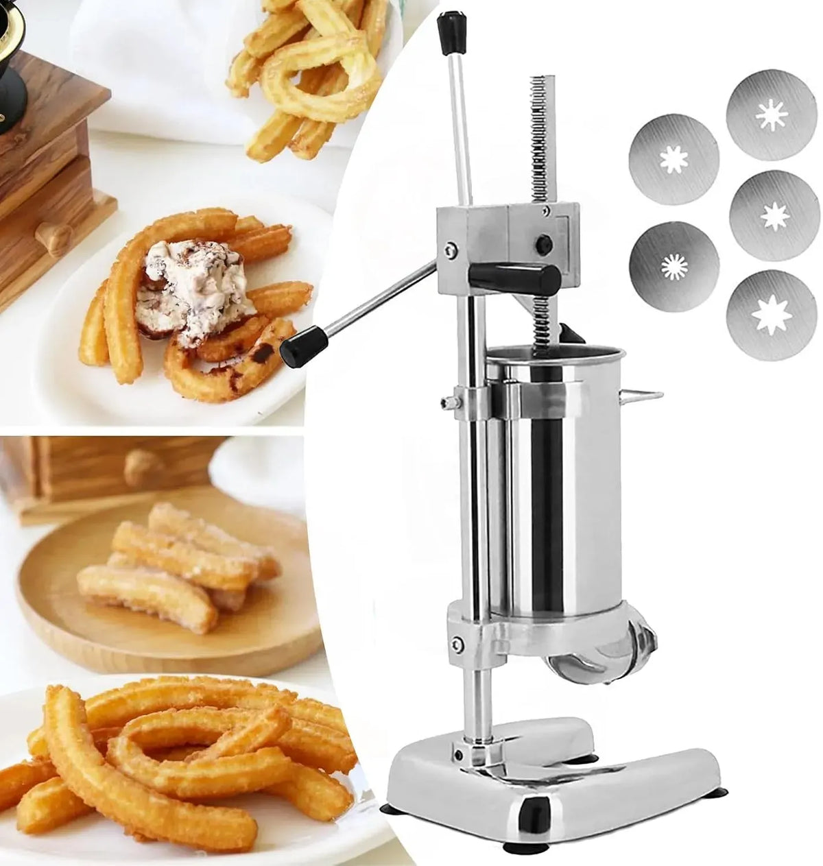 Machine à donuts 2/3L, 3 L, machine à beignets, professionnel, restaurant, acier inoxydable