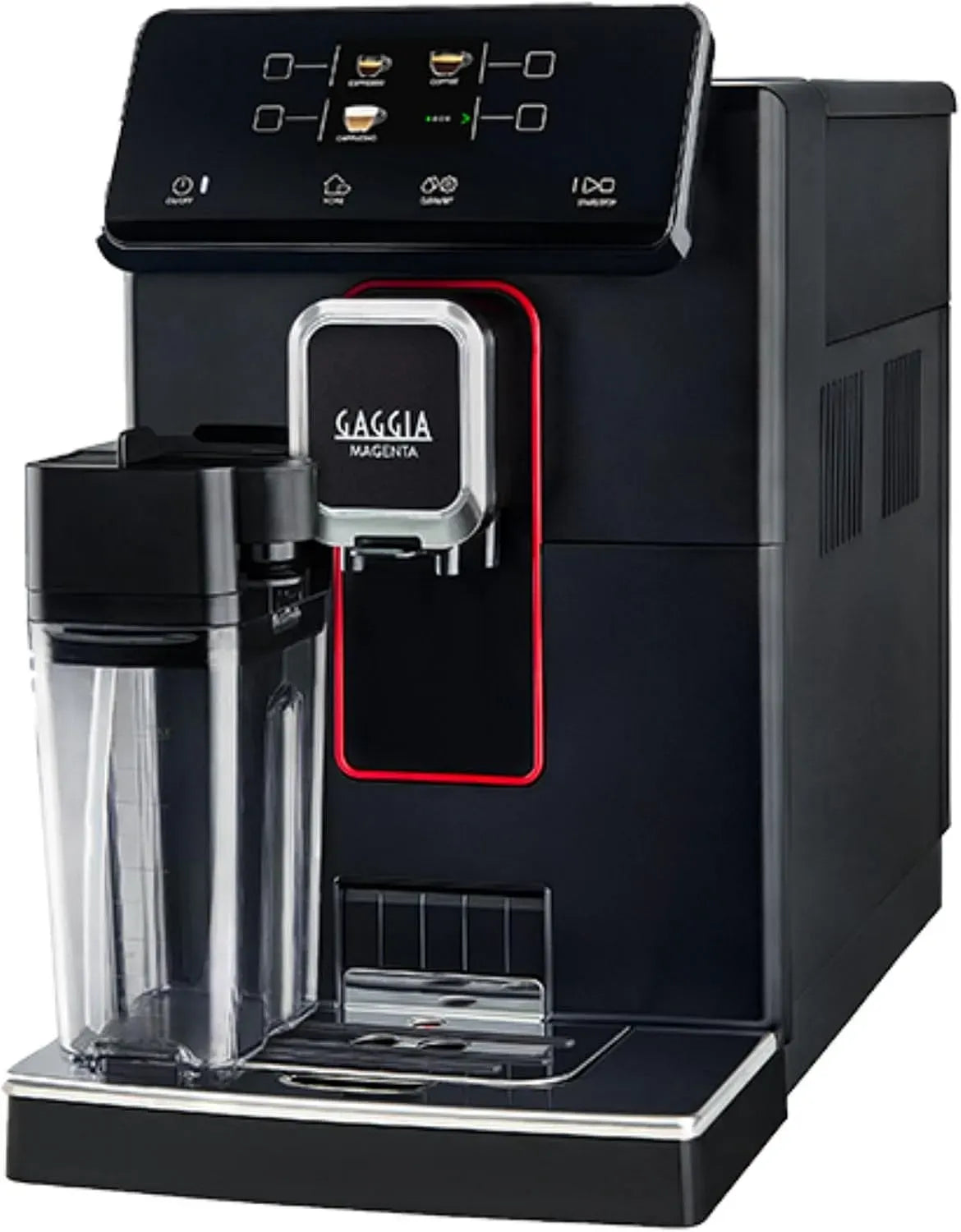 Machine à café automatique, noir, expresso et cappuccino avec carafe à lait intégrée
